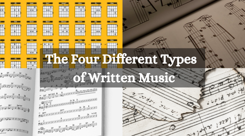 The Four Different Types of Written Music
